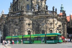 Dresden, am Katholische Hofkirche, 20. July 2004